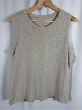 GAP Sleeveless Crewneck Tank Top - Light Tan